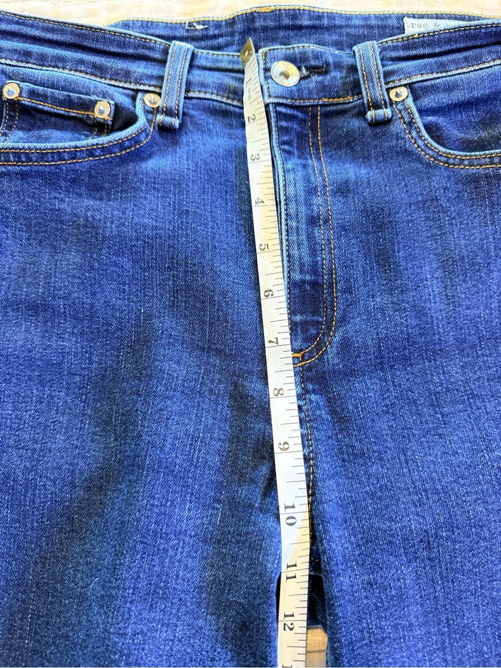 rag & bone Nina High Rise Bootcut Blue Jeans - Picture 5 of 12